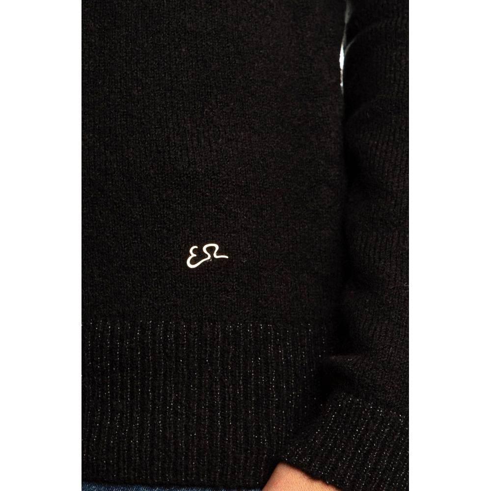 Yes Zee Black Viscose Sweater - Hilstor