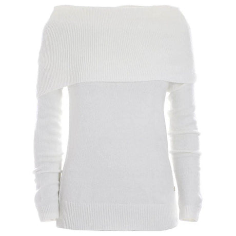 Yes Zee White Viscose Sweater - Hilstor