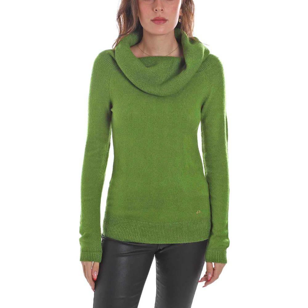 Yes Zee Green Viscose Sweater - Hilstor