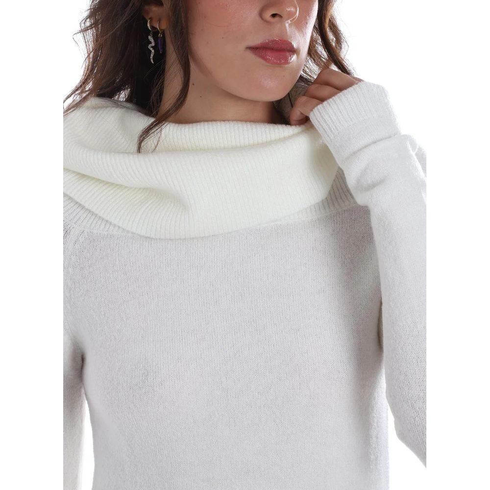 Yes Zee White Viscose Sweater - Hilstor