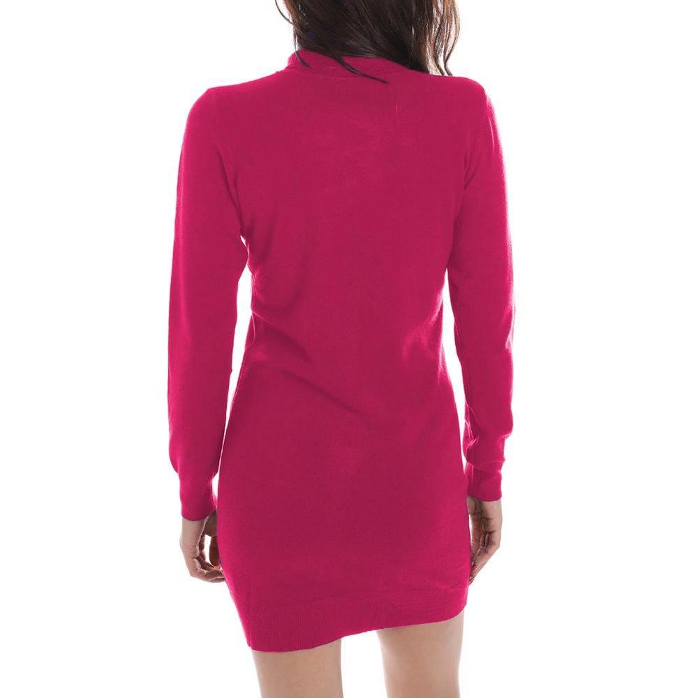 Yes Zee Fuchsia Viscose Dress - Hilstor