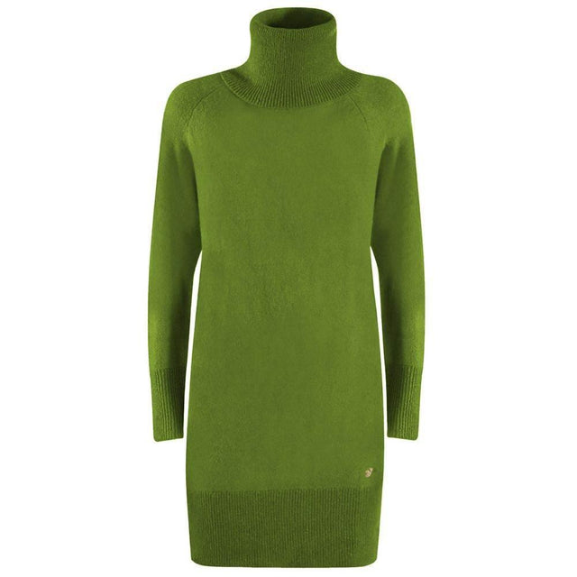 Yes Zee Green Viscose Dress - Hilstor