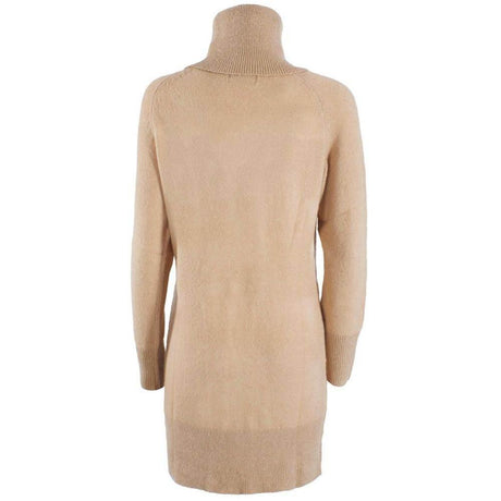 Yes Zee Beige Viscose Dress - Hilstor