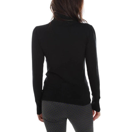 Yes Zee Black Viscose Sweater - Hilstor