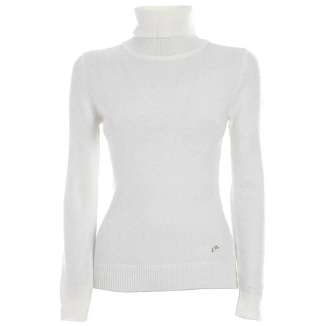 Yes Zee White Viscose Sweater - Hilstor