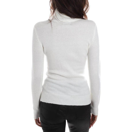 Yes Zee White Viscose Sweater - Hilstor