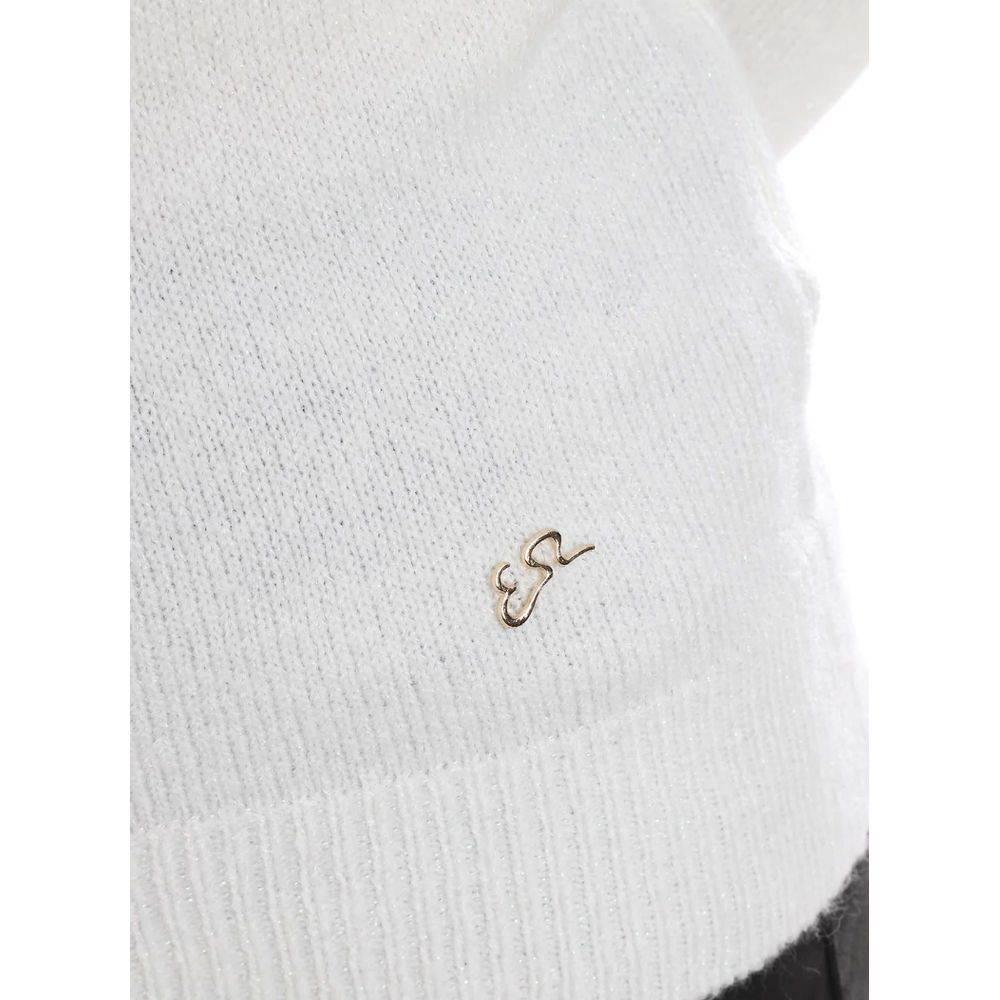 Yes Zee White Viscose Sweater - Hilstor