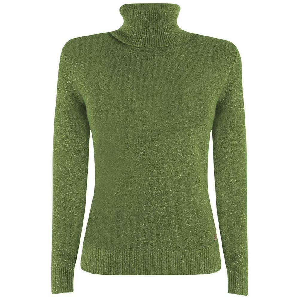 Yes Zee Green Viscose Sweater - Hilstor