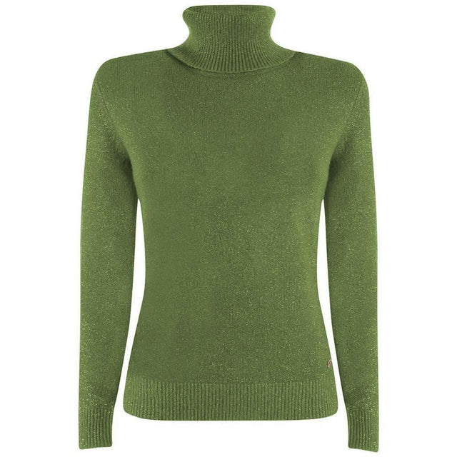 Yes Zee Green Viscose Sweater - Hilstor