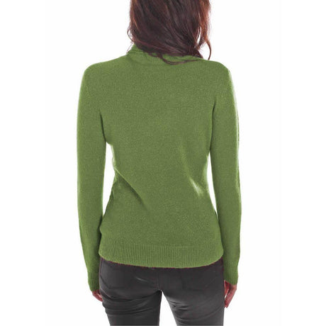 Yes Zee Green Viscose Sweater - Hilstor