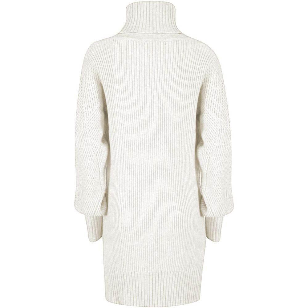 Yes Zee White Marabou Women Dress - Hilstor