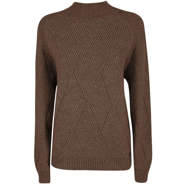 Yes Zee Brown Acrylic Women Sweater - Hilstor