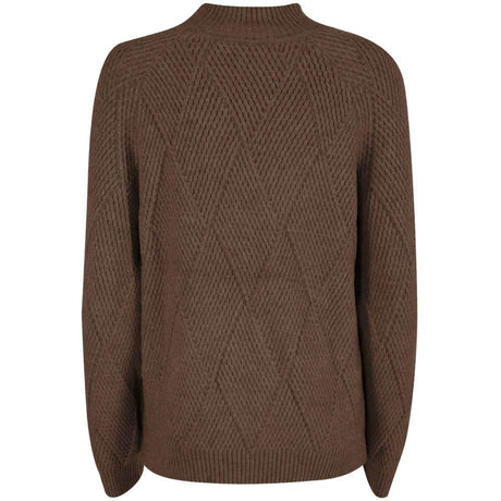 Yes Zee Brown Acrylic Women Sweater - Hilstor