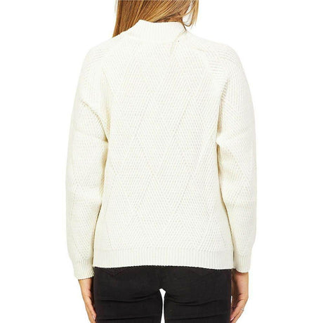 Yes Zee White Acrylic Women Sweater - Hilstor