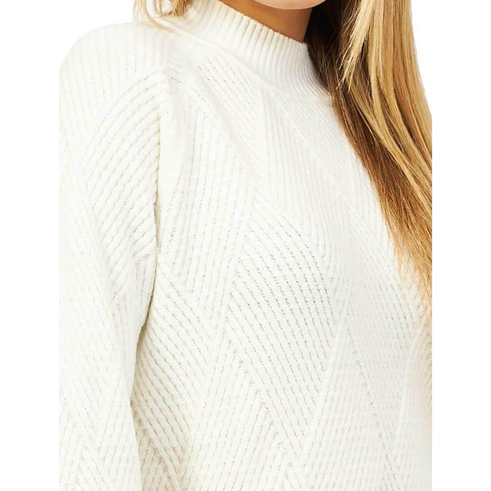 Yes Zee White Acrylic Women Sweater - Hilstor
