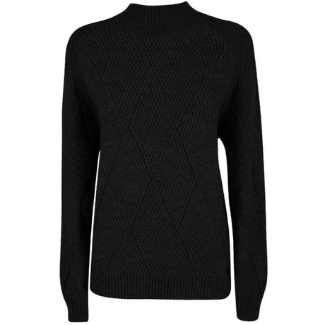 Yes Zee Black Acrylic Women Sweater - Hilstor