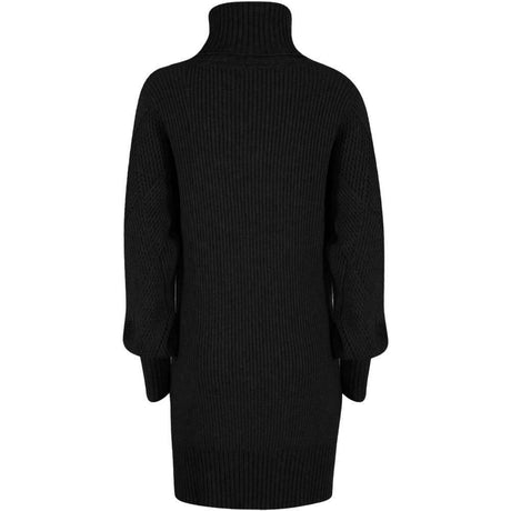 Yes Zee Black Marabou Women Dress - Hilstor