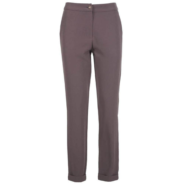 Yes Zee Gray Polyester Jeans & Pant - Hilstor