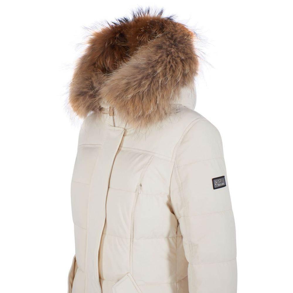 Yes Zee White Nylon Jackets & Coat - Hilstor