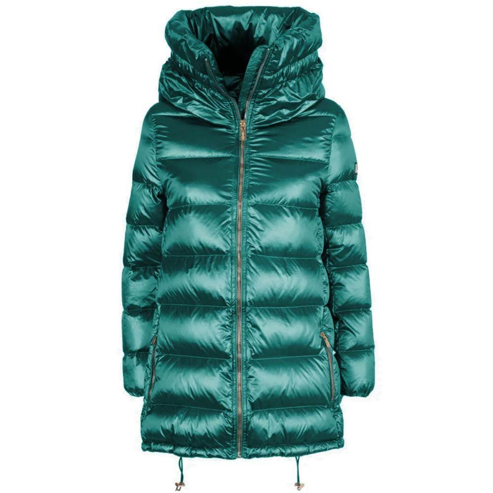 Yes Zee Green Nylon Women Jacket - Hilstor