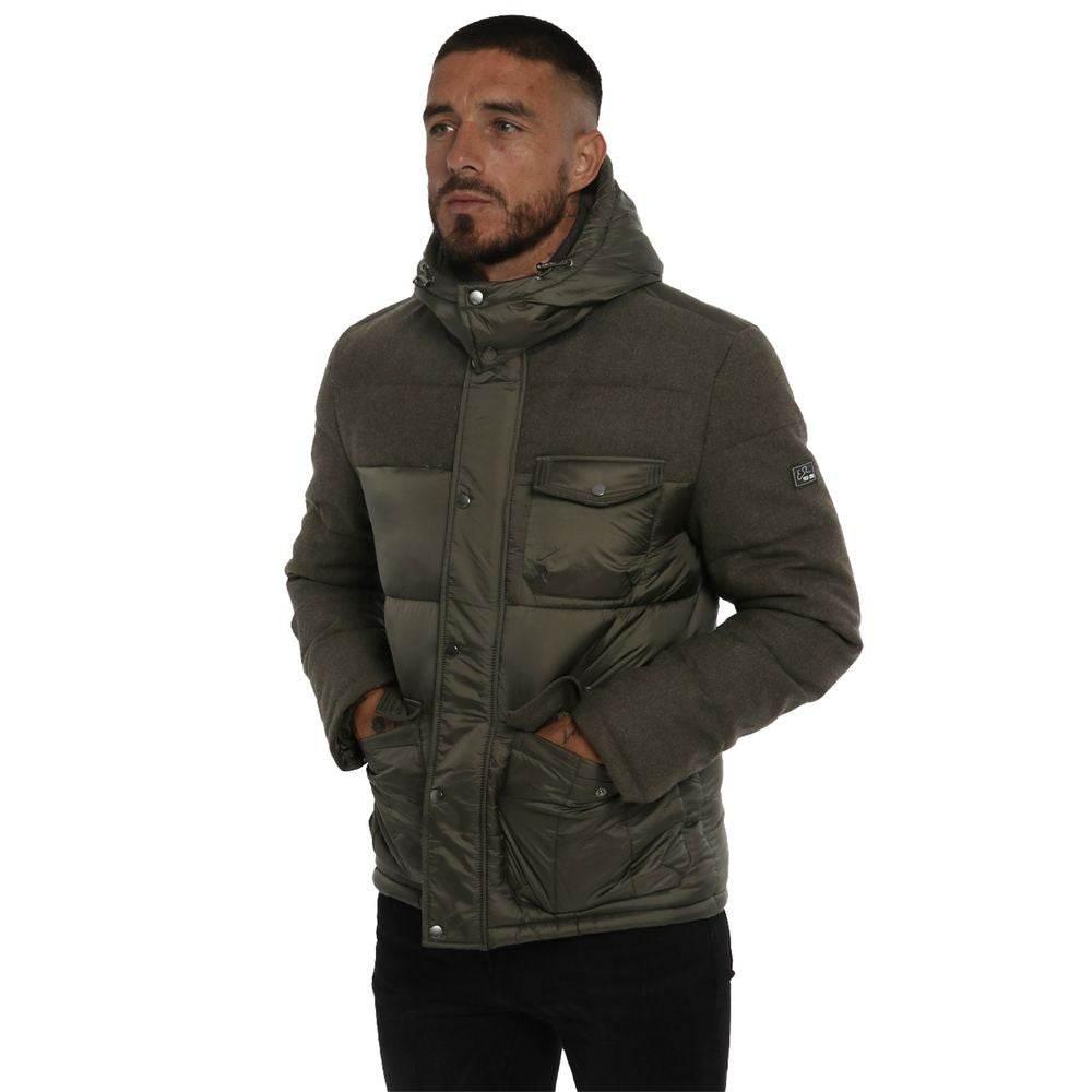 Yes Zee Green Wool Men Jacket - Hilstor