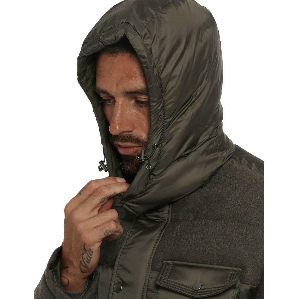 Yes Zee Green Wool Men Jacket - Hilstor