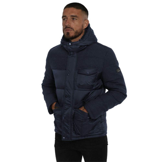Yes Zee Blue Wool Men Jacket - Hilstor