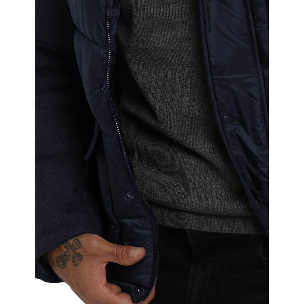 Yes Zee Blue Wool Men Jacket - Hilstor