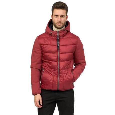 Yes Zee Red Nylon Men Jacket - Hilstor