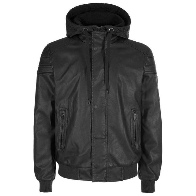 Yes Zee Black Polyethylene Men's Jacket - Hilstor