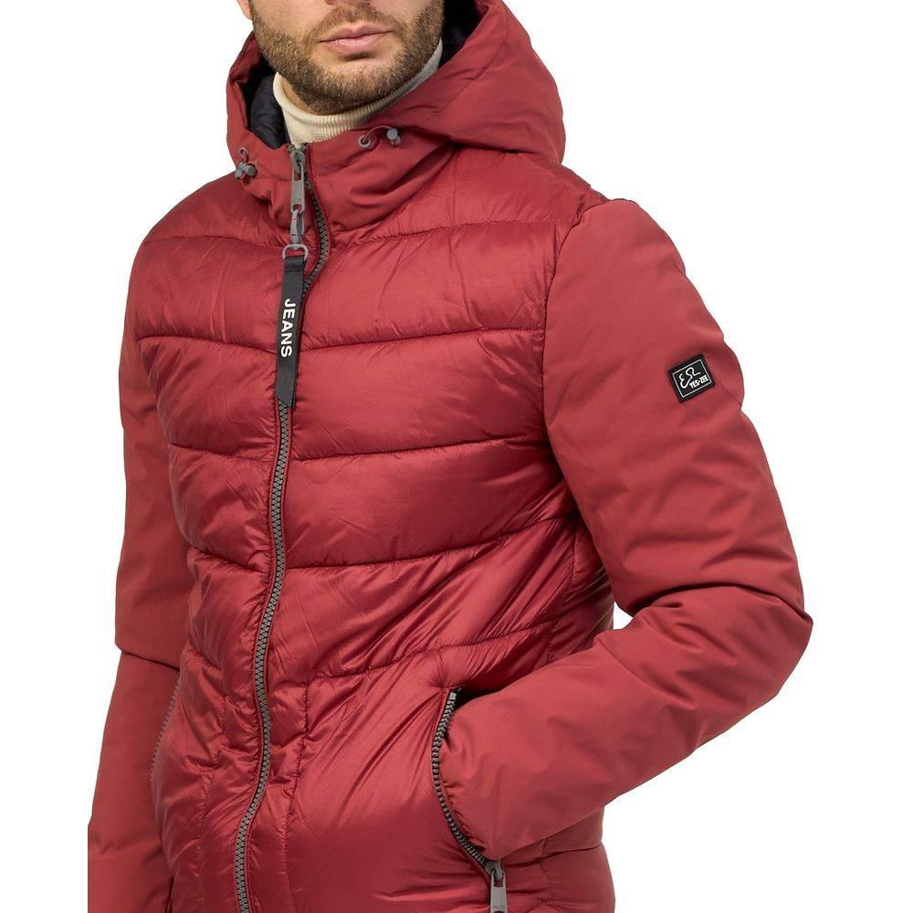 Yes Zee Red Nylon Men Jacket - Hilstor