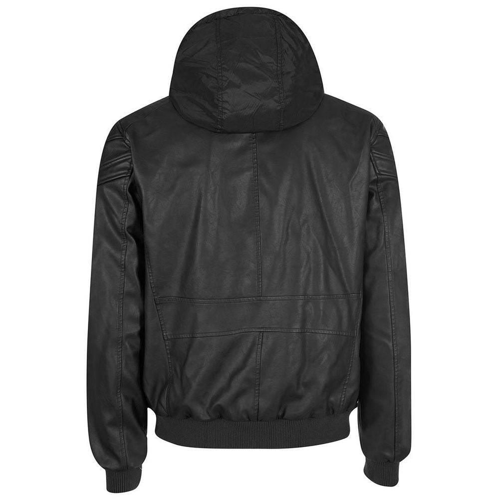 Yes Zee Black Polyethylene Men's Jacket - Hilstor
