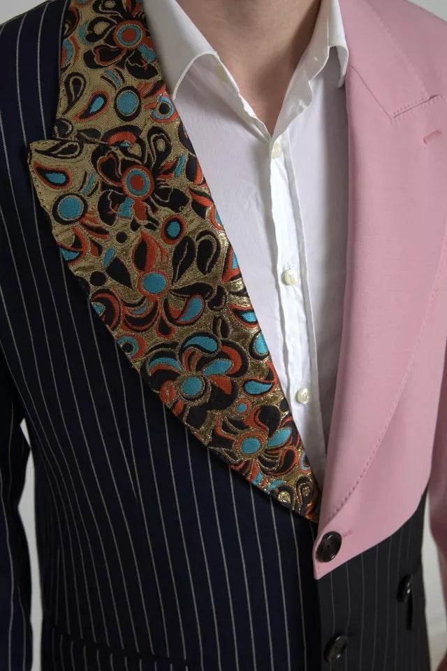 Dolce & Gabbana Multicolor Patchwork Single Breasted Blazer - Hilstor