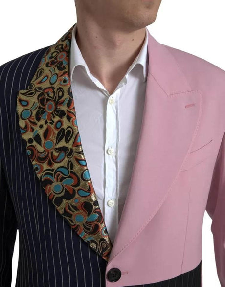 Dolce & Gabbana Multicolor Patchwork Single Breasted Blazer - Hilstor