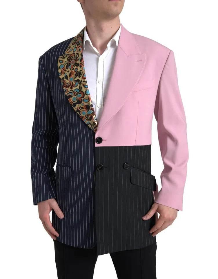 Dolce & Gabbana Multicolor Patchwork Single Breasted Blazer - Hilstor