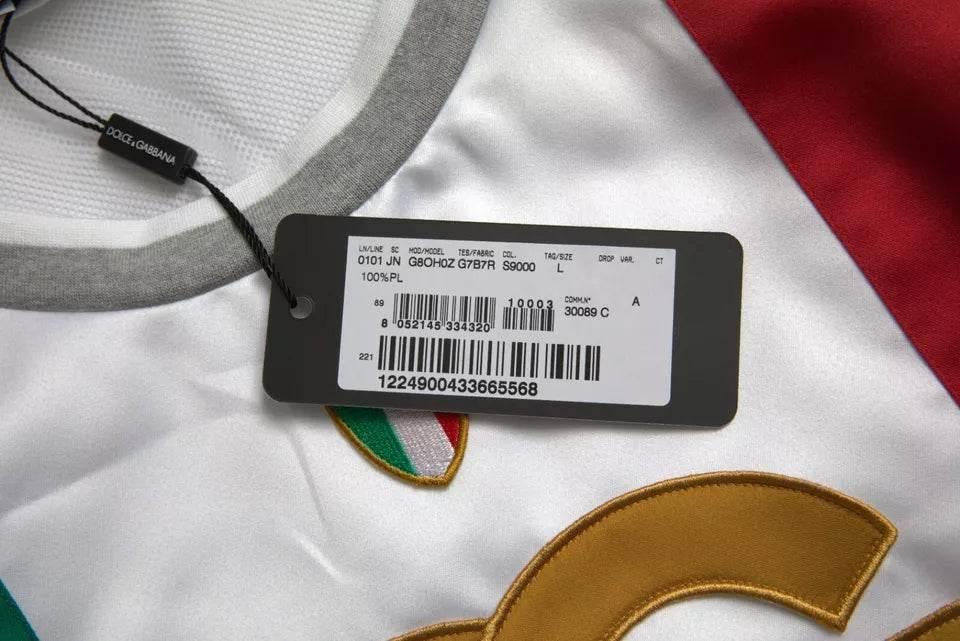 Dolce & Gabbana White Green Sleeveless Top Italian Flag Basket T-shirt - Hilstor