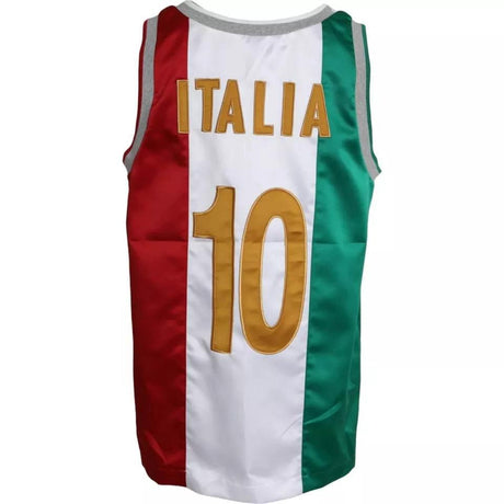 Dolce & Gabbana White Green Sleeveless Top Italian Flag Basket T-shirt - Hilstor
