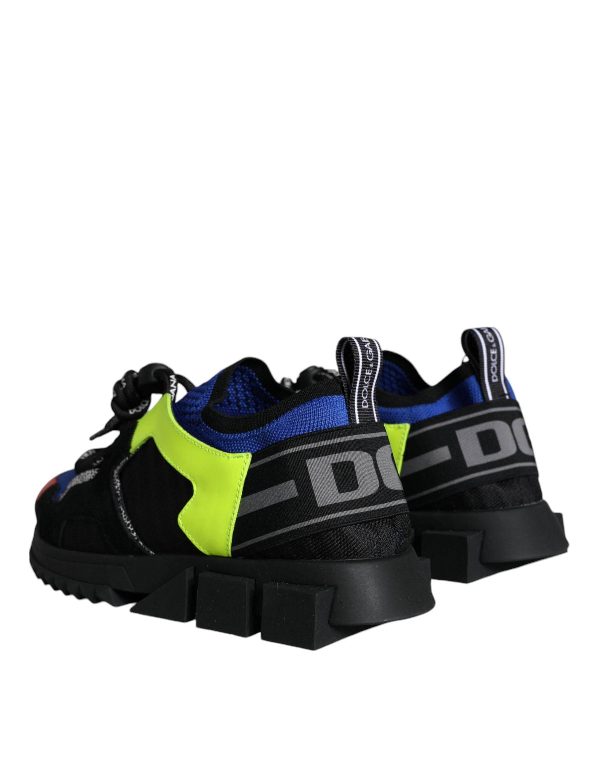 Dolce & Gabbana Multicolor Mesh Sorrento Trekking Sneakers Shoes - Hilstor