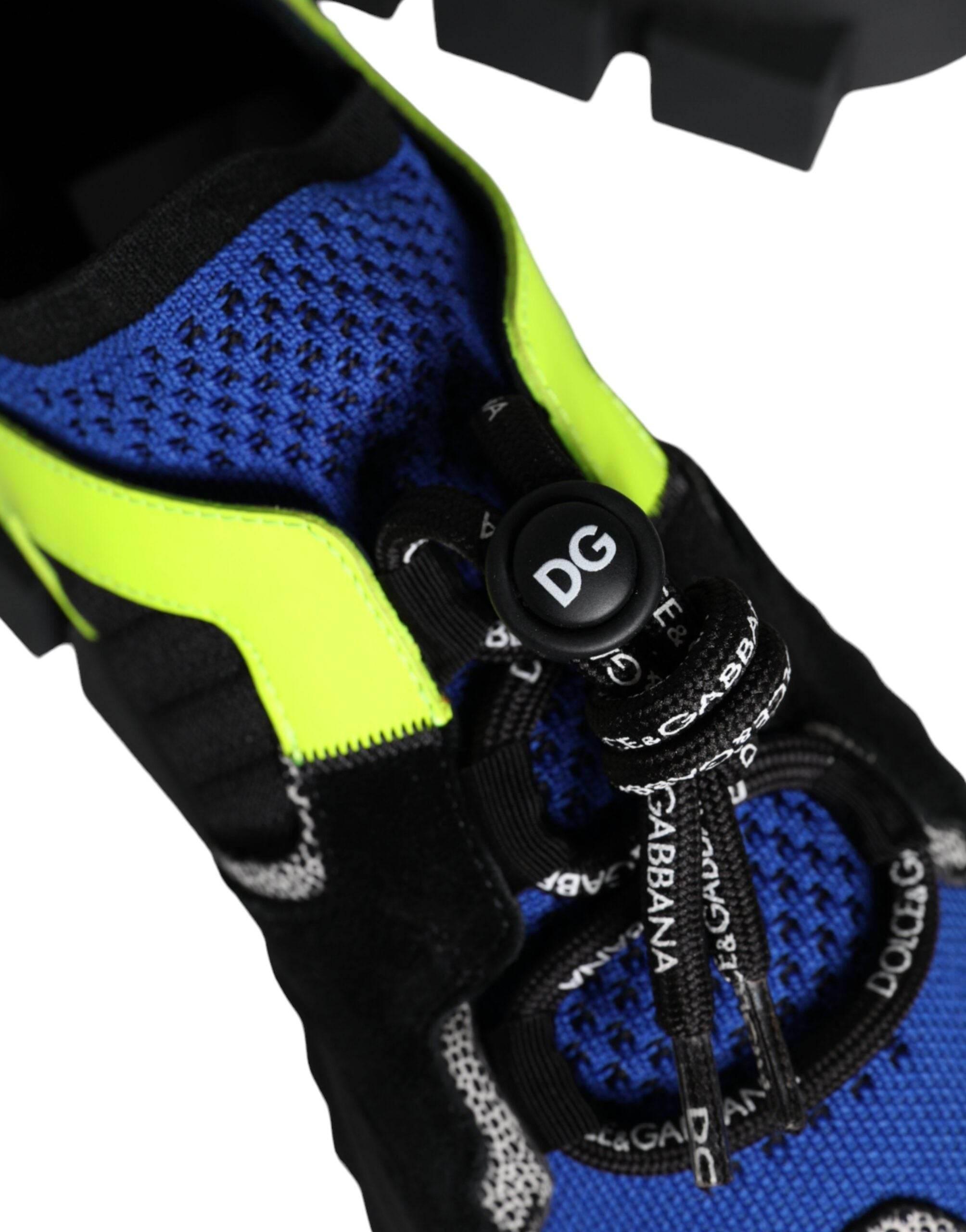 Dolce & Gabbana Multicolor Mesh Sorrento Trekking Sneakers Shoes - Hilstor