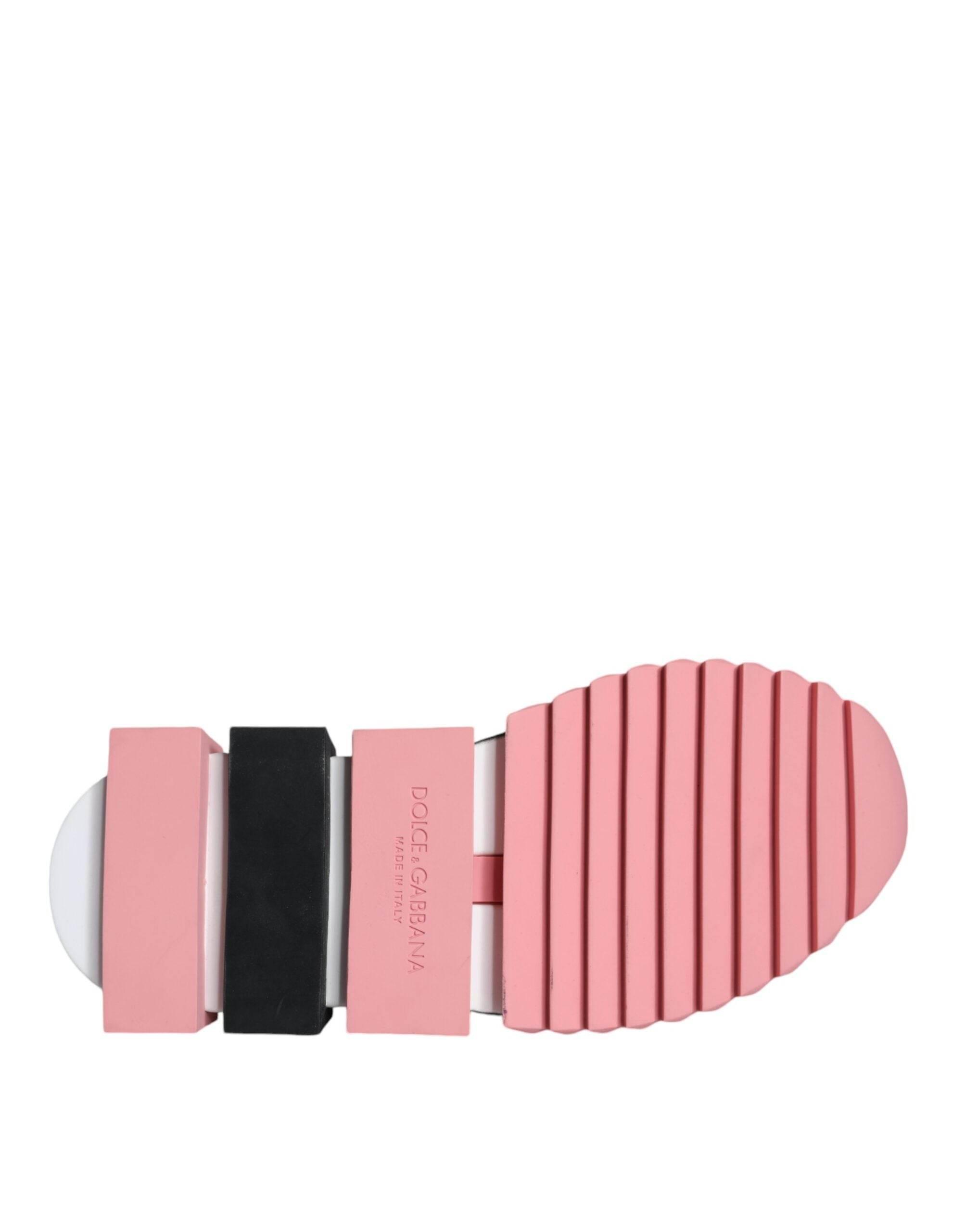 Dolce & Gabbana Multicolor Sorrento Socks Logo Sneakers Shoes - Hilstor