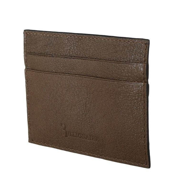 Billionaire Italian Couture Elegant Turtledove Leather Men's Wallet - Hilstor