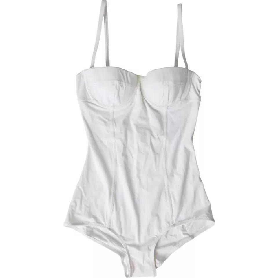 Dolce & Gabbana White Swimsuit One Piece Women Beachwear Bikini - Hilstor