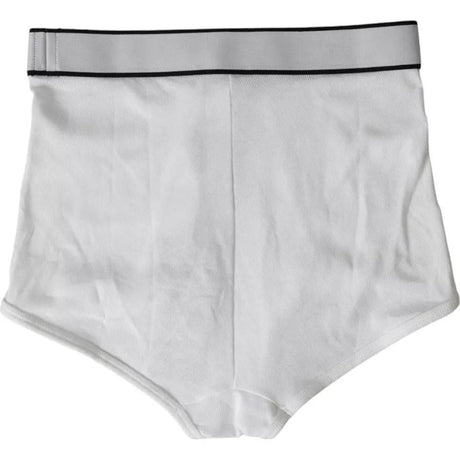 Dolce & Gabbana White Cotton Stretch Branded Logo Underwear - Hilstor