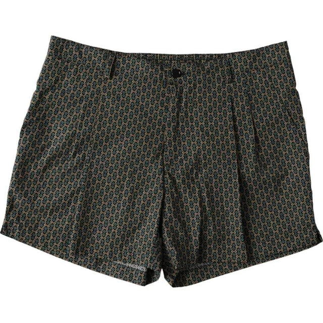 Dolce & Gabbana Brown Patterned Beachwear Swim Shorts Swimwear - Hilstor