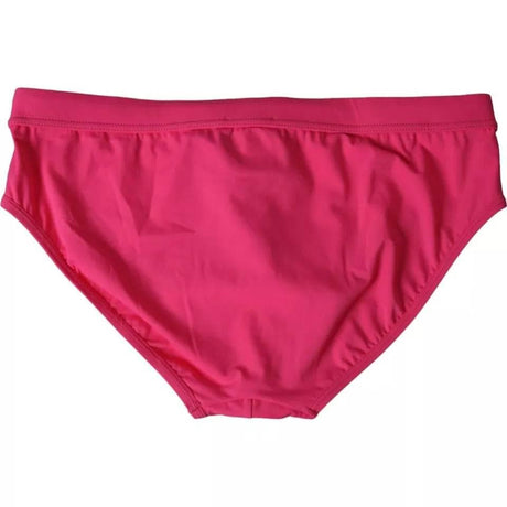 Dolce & Gabbana Pink Nylon DG Logo Beachwear Brief Swimwear Men - Hilstor