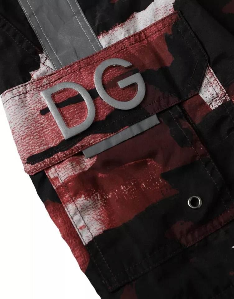 Dolce & Gabbana Multicolor Camouflage DG Logo Beachwear Shorts Swimwear - Hilstor