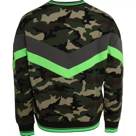 Dolce & Gabbana Multicolor Camouflage Sweatshirt Sweater - Hilstor