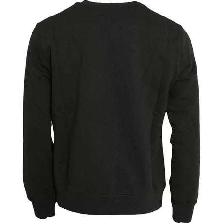 Dolce & Gabbana Green Logo Cotton Crew Neck Pullover Sweater - Hilstor