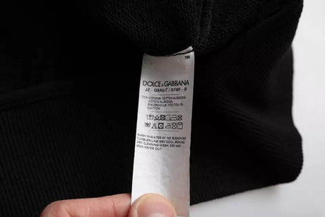 Dolce & Gabbana Black Camouflage Hooded Sweatshirt Sweater - Hilstor