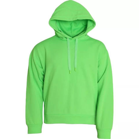 Dolce & Gabbana Green Logo Hooded Pullover Sweatshirt Sweater - Hilstor